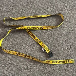 Off-White Yellow Industrial Belt